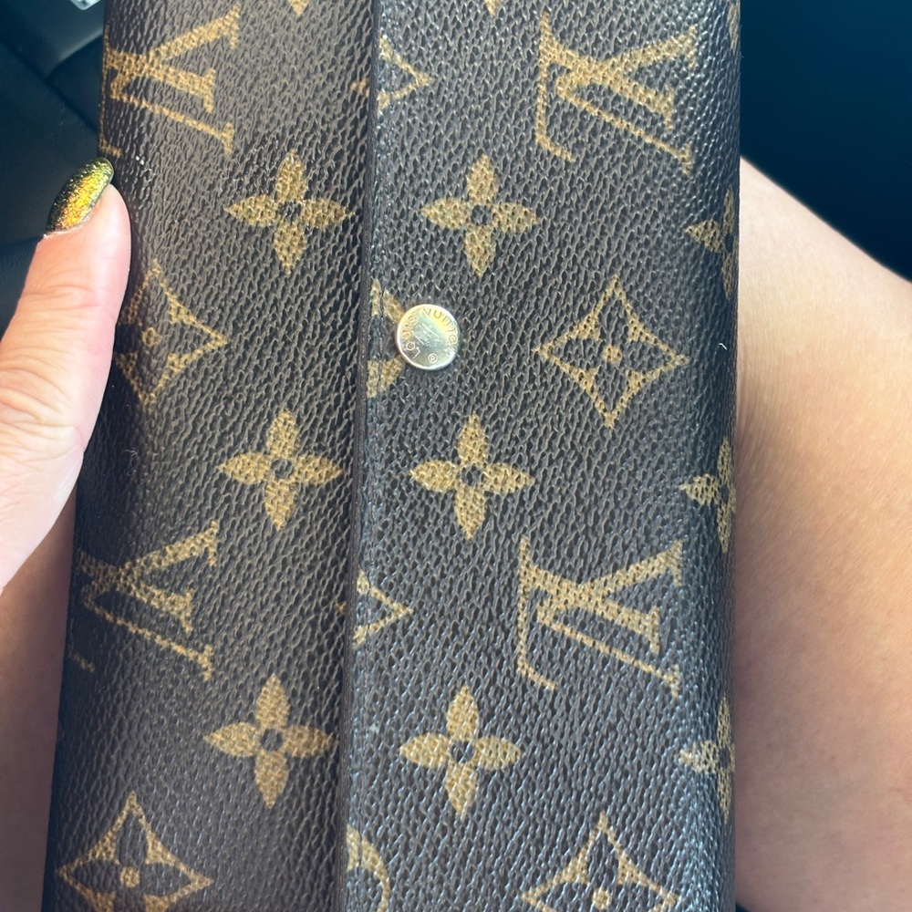Louis Vuitton Brown and Tan Monogram Clutch